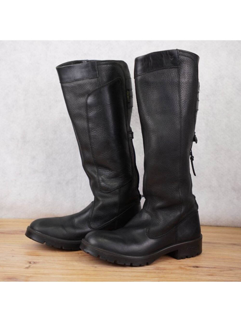 Dubarry Clare Gore-Tex Waterproof Tall Leather Riding Boots Womens Sz 39 Black